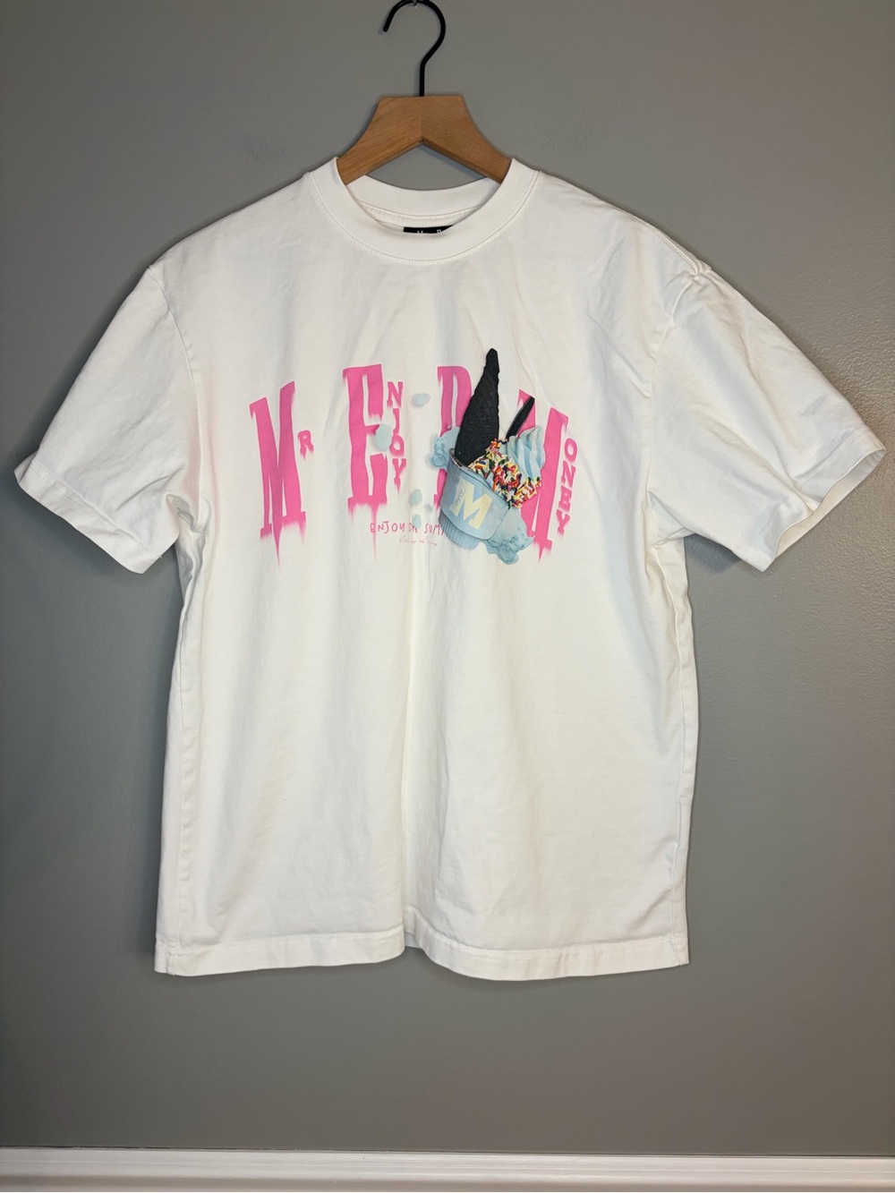MEDM Mr. Enjoy Da Money Ice Cream Series Print Tee, Unisex Size Small - Picture 4 of 9